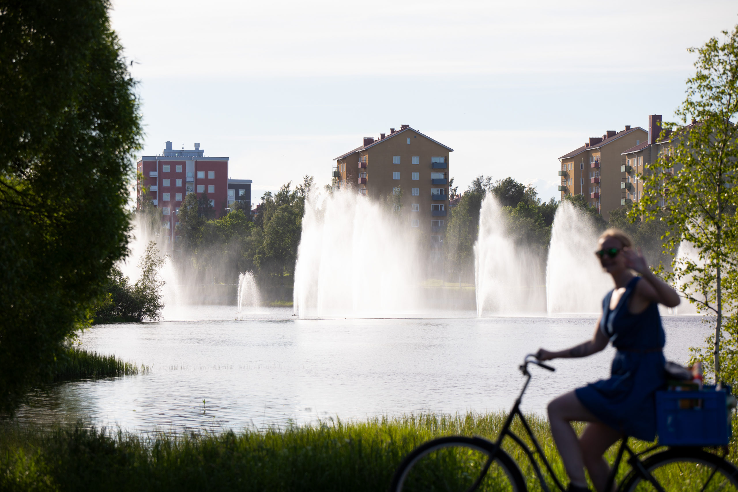 Ainolan puisto, suihkulähteet.